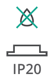 Grado de protección de la tira LED: IP20