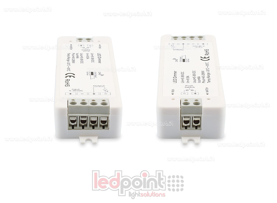 Kit mando + controlador monocromático con interruptor 5/36V, 1ch*8A, RF 2.4G