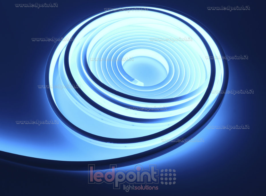 Tira de led 2025 24V IP67 Azul hielo 264led/m