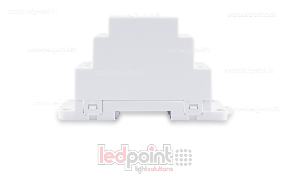 DMX 512 descodificador carril DIN, 4 canales de 5A cada uno, tensión 12-24V DC