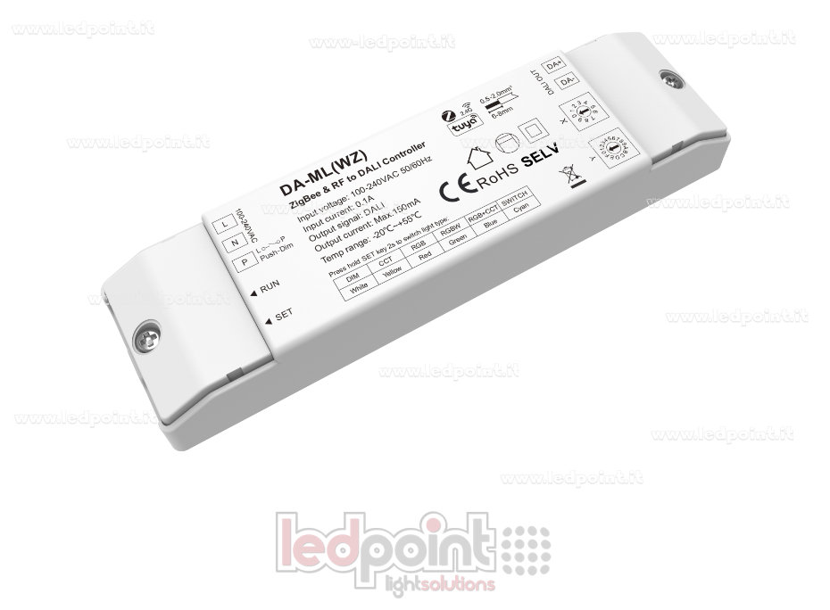 Dimmer DALI  (Master) con conectividad Zigbee y RF
