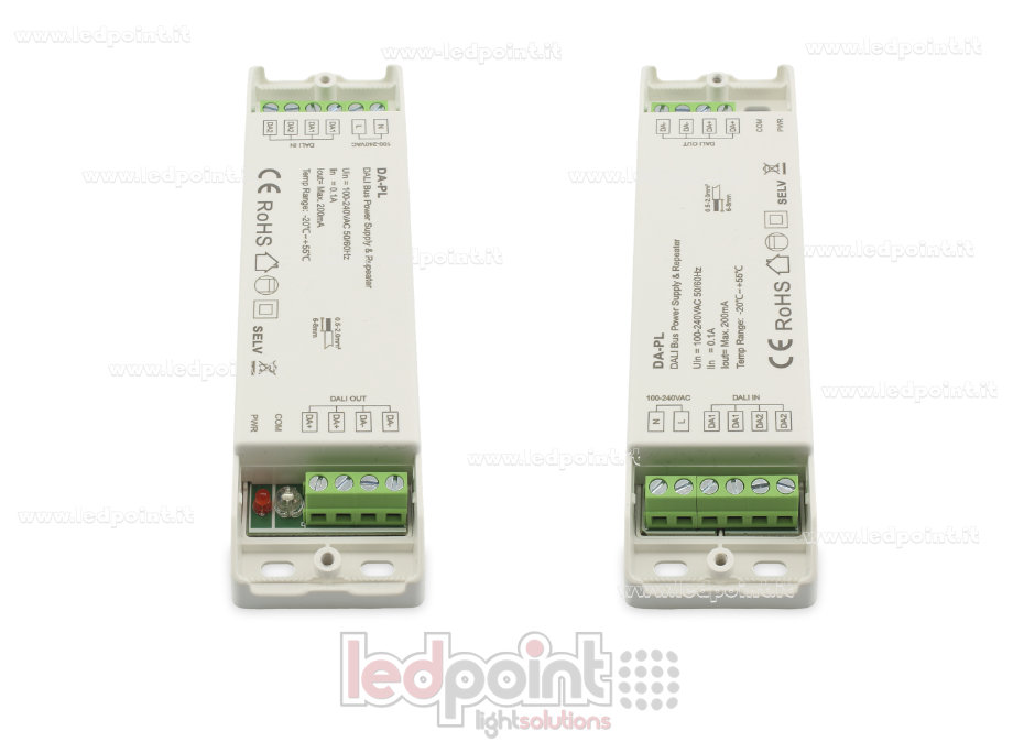 Fuente de Alimentación y Repetidor Bus DALI