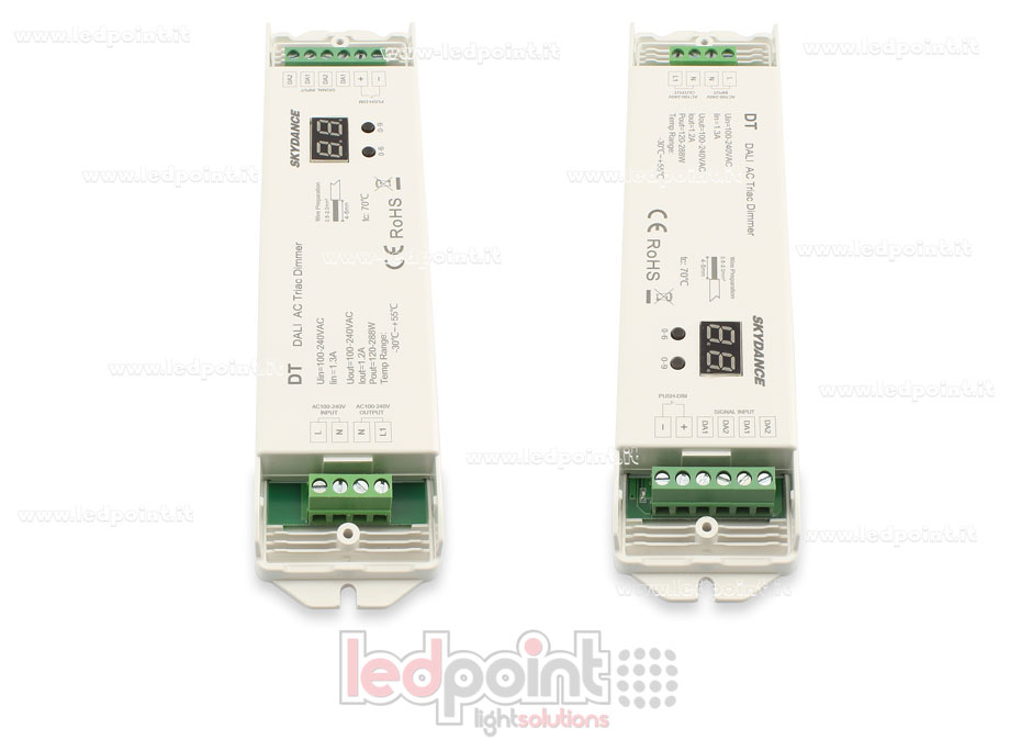 Controlador DALI, 1 canal de 1.2A, 100-240VAC Triac