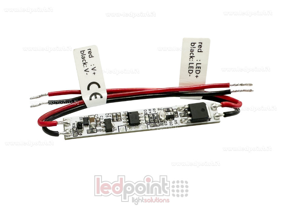 Sensor atenuador con movimiento de la mano, para instalación en perfil, 5-24V, 1ch 4A

