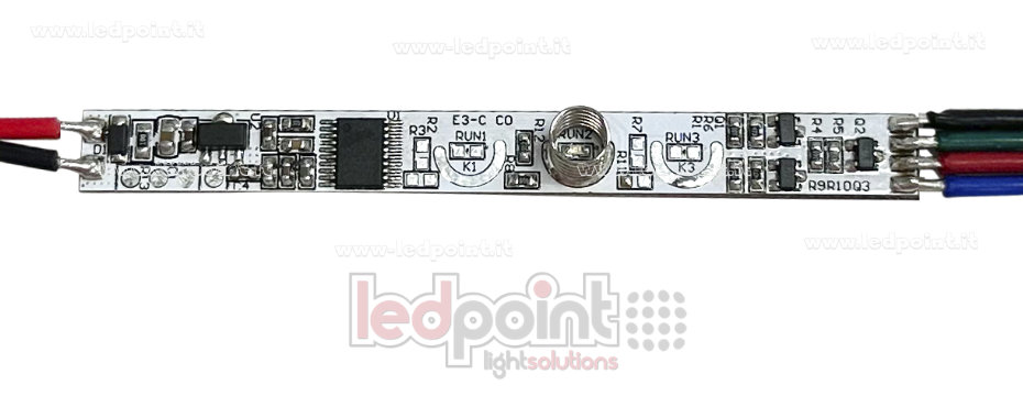 Controlador Táctil RGB de un Solo Botón, 5/24V, 3ch*1.5A, con Función de Memoria