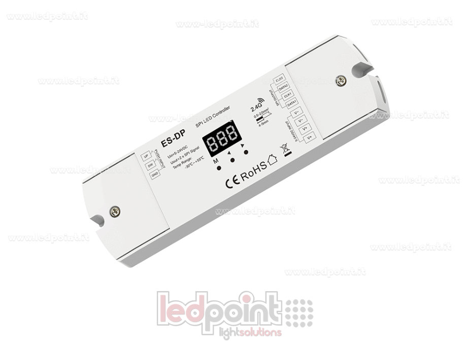 Controlador SPI de doble pulsador, 5-24VDC, 15A
