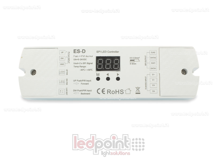 Sensor PIR doble + Controlador SPI de pulsador doble 5-24VDC