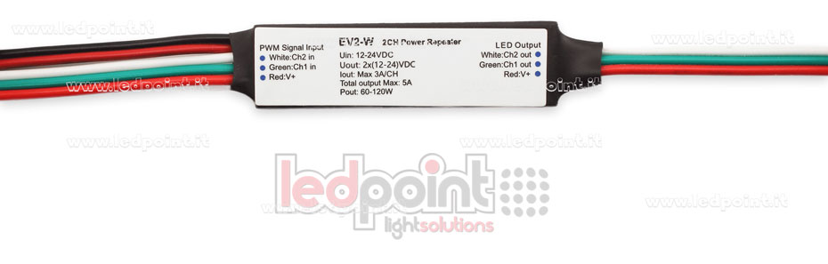 Amplificador CCT 5A (2 canales de 3A) 12-24V