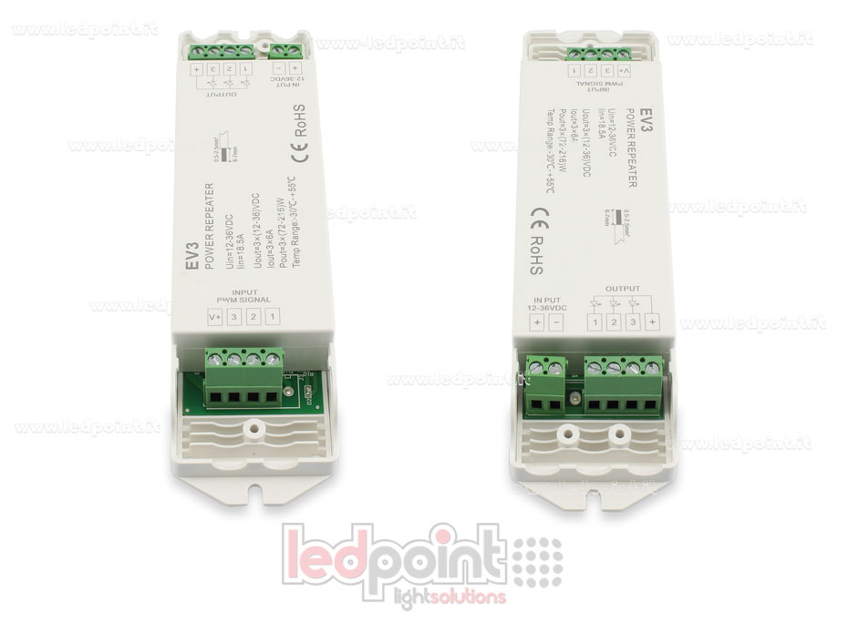 Amplificador RGB 12-36V 18A (3 canales de 7A) 