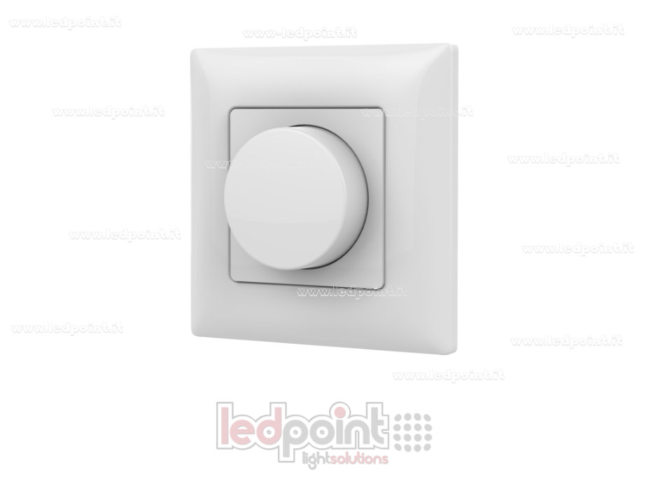 Triac control remoto dimmer de pared 86x86mm, 1ch*1.5A blanco