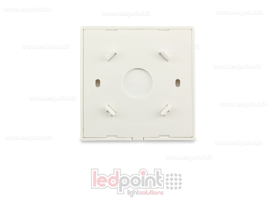 Mando de pared 86x86mm monocromático 2 zonas RF2.4G