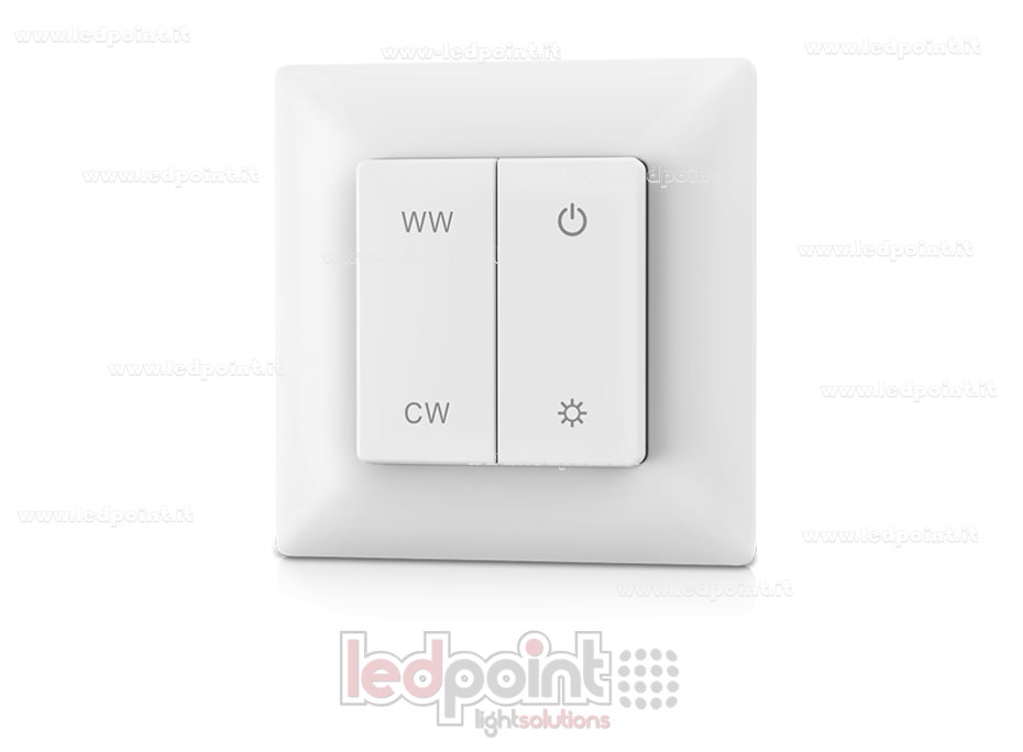 Mando de pared 86x86mm CCT 1 zona 1 escena RF2.4G