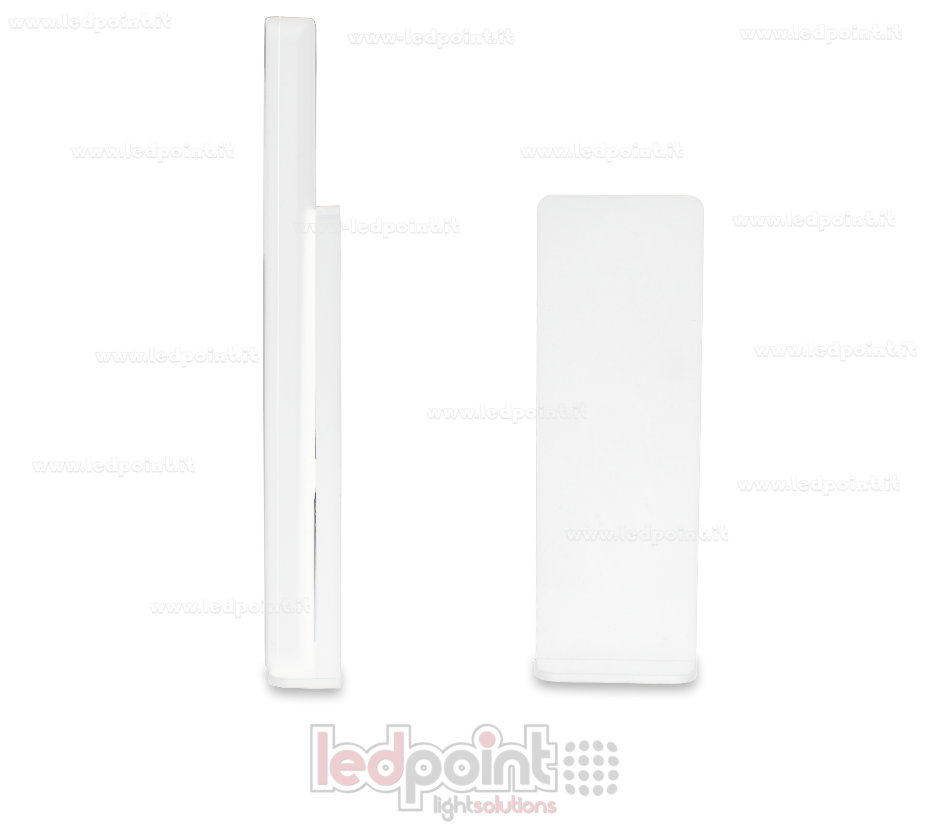 Mando a distancia ultrafino RGB+CCT con deslizador táctil, mono-zona, blanco con imán trasero, RF 2.4GHz