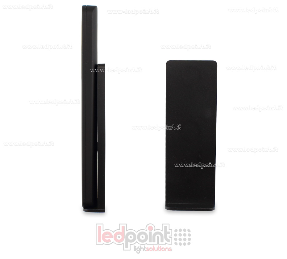 Mando a distancia monocromático táctil, mono zona, negro con imán, RF2.4G