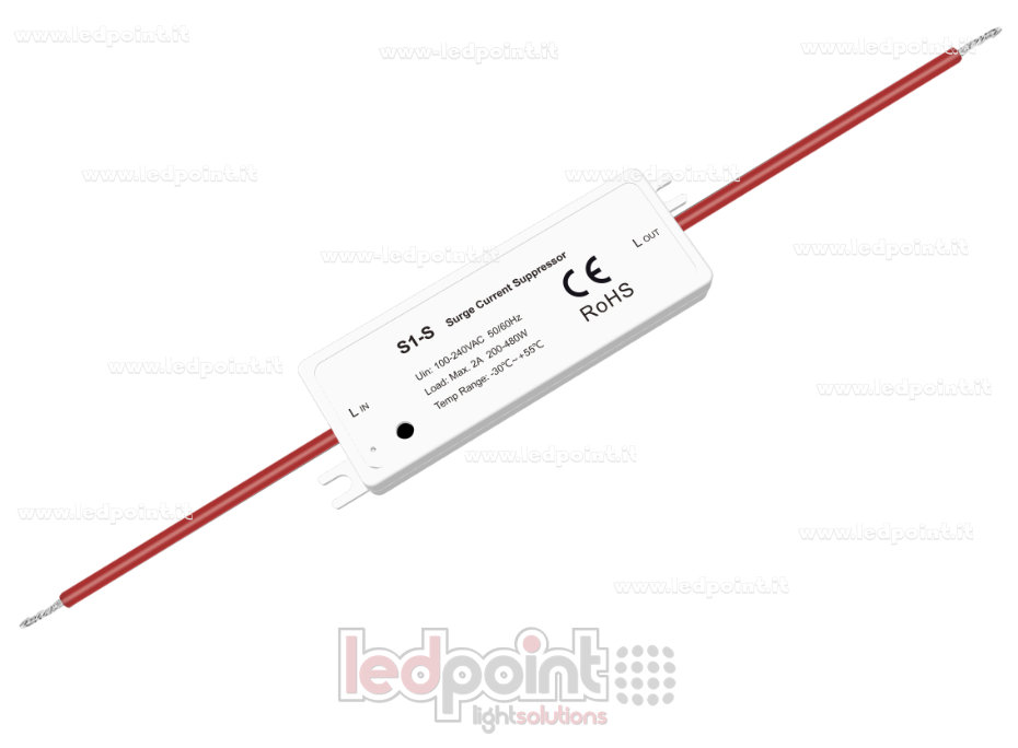 Compensador Anti-parpadeo (Filtro), 100-240V, 1 canal*2A