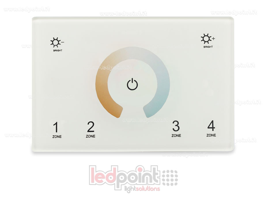 Master DMX y mando para pared CCT 4 zonas 3 escenas, 120x80mm por caja 503