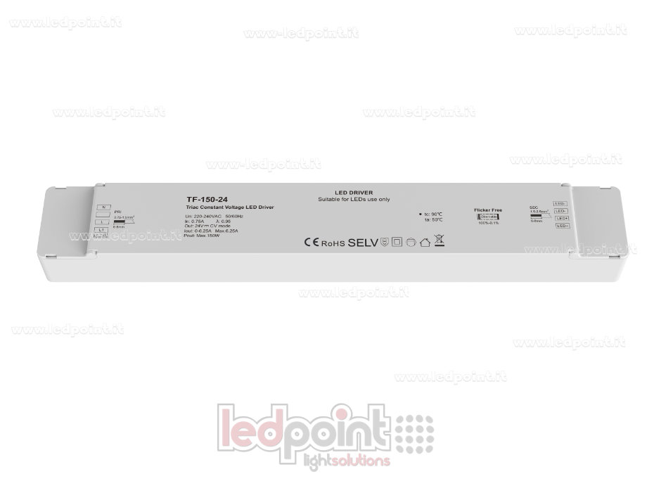 Fuente de alimentación 150W 24V CV Triac AC Push-Dim