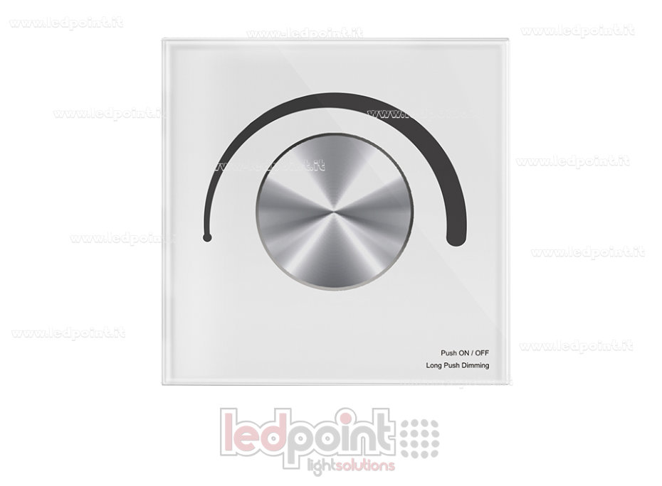 Panel de control de pared, Zigbee 1CH-50mA, 100-240VAC + regulador 0/1-10V, blanco
