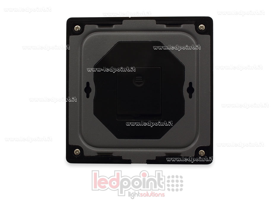 Mando a distancia de pared slim, monocromo, a pilas, negro, 4 zonas RF2.4G