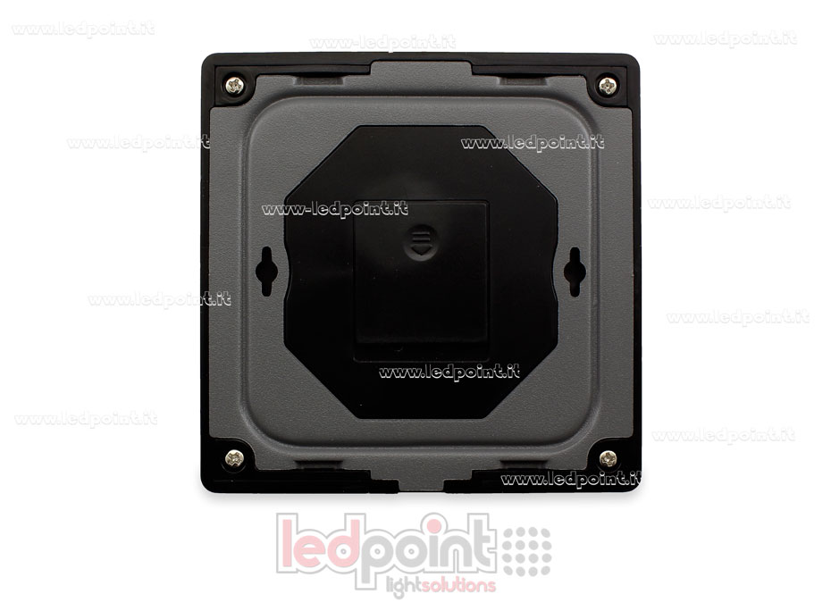 Mando a distancia de pared slim, RGB/RGBW, a pilas, negro, 4 zonas RF2.4G