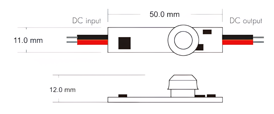 Sensor de movimiento PIR on/off para instalación en perfil,12-24V, 1ch 3A Sensor de movimiento PIR on/off para instalación en perfil,12-24V, 1ch 3A