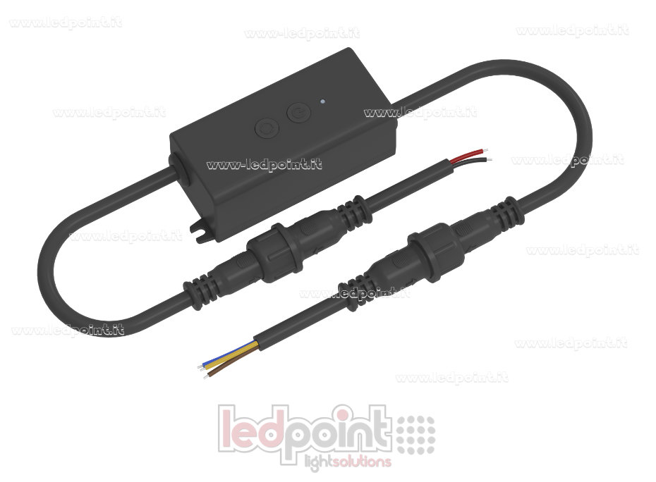 Mini controlador LED RF CCT, IP67, 12/24 V, 3 A*2 canales, RF 2,4 GHz