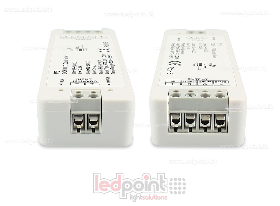 Controlador RGB 12/24V, 3ch*4A, RF 2.4G
