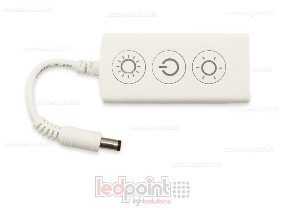 Receptor dimmer monocromático con 3 interruptores 5/24V, 1ch*5A, RF 2.4G