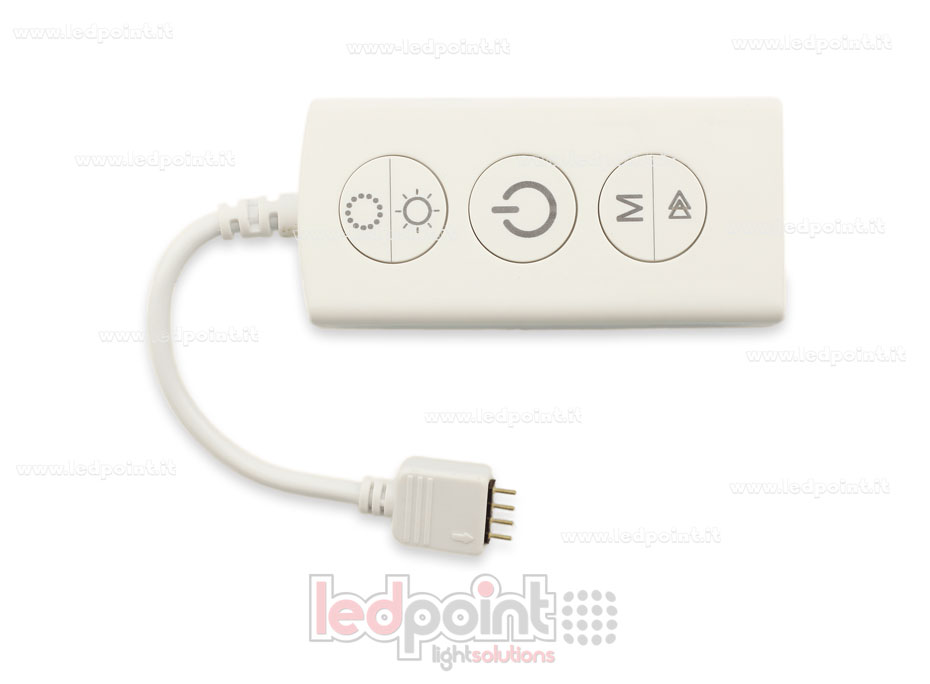 Receptor dimmer RGB con 3 interruptores 5/24V, 1ch*5A, RF 2.4G
