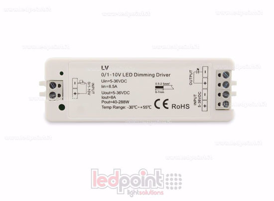 Imagen de Monocromo 0 / 1-10V receptor, voltaje constante 5/36V, 1ch*8A
