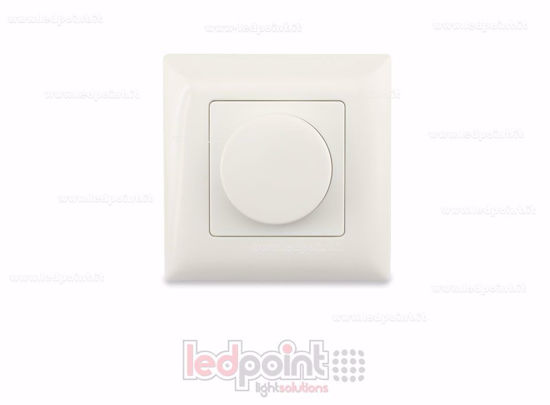Imagen de Mando de pared 86x86mm monocromático 1 zona con ruleta RF2.4G