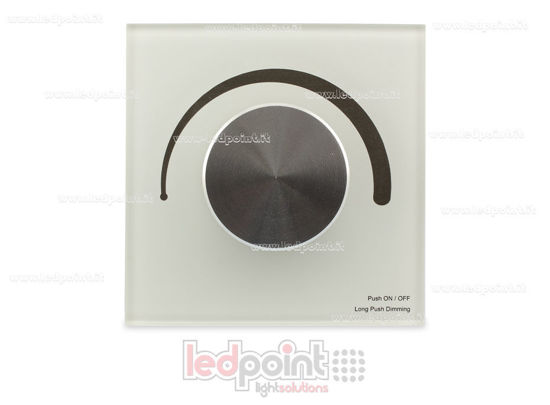 Imagen de Mando regulador de pared 0-10V 86x86mm, 1 zona con ruleta