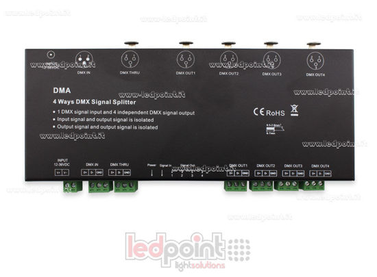 Imagen de Divisor de señal DMX 4 canales