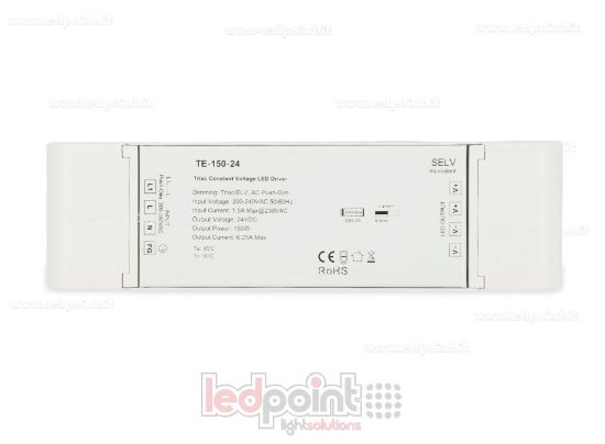 Imagen de Fuente de alimentación 150W 24V CV Triac AC Push-Dim SkyDance