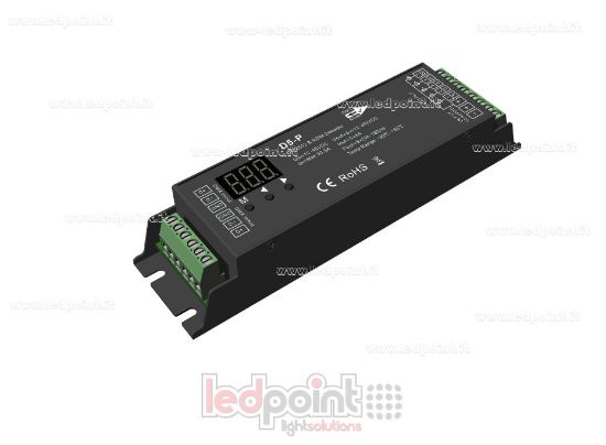Imagen de DMX 512 & RDM descodificador carril, 5 canales de 4A cada uno, tensión 12-48V DC