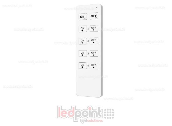 Imagen de Mando a distancia RF2.4G monocromo blanco de 4 zonas