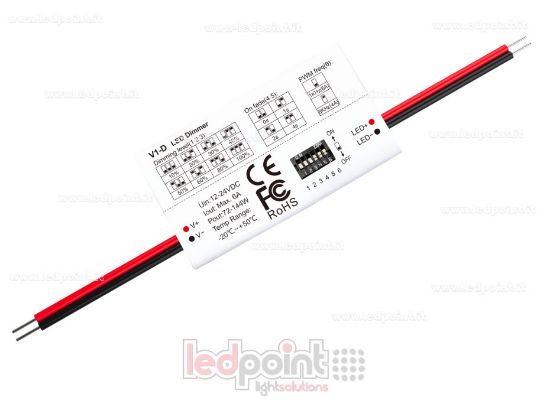 Imagen de Mini Controlador 12-24V, 1ch 6A (sin RF)