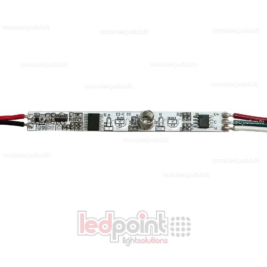 Imagen de Controlador Táctil CCT de un Solo Botón, 5/24V, 2ch*2A, con Función de Memoria