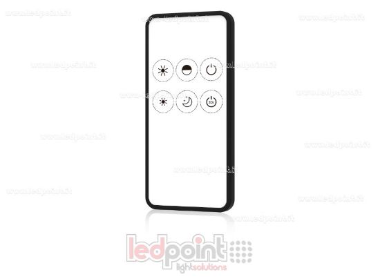 Imagen de Mando a distancia de 6 teclas monocromo, 1 zona RF 2,4G, blanco