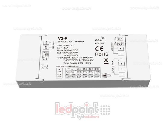 Imagen de Controlador receptor mono o CCT, 12/48VCC, 2ch*7A