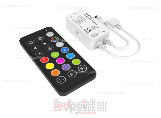 Imagen de Kit de controlador WiFi e IR RGB, 3 canales * 1,5 A, 5-24 V CC