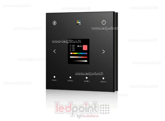 Imagen de Panel táctil maestro DALI, 100-240VAC, RF 2,4 GHz, negro