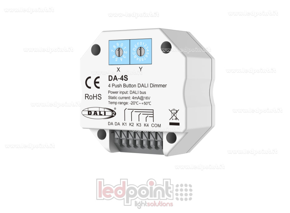 Controlador DALI de 4 Pulsadores SK-DA-4S