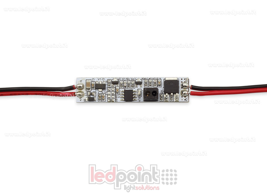 Sensor on/off de movimiento de la mano para perfiles de aluminio, 12-24V, 1ch 4A SK-E1-B Sensor on/off de movimiento de la mano para perfiles de aluminio, 12-24V, 1ch 4A SK-E1-B