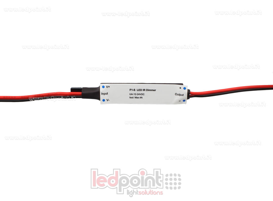 Mini dimmer receptor IR monocromático con mando a distancia 12/24V, 1ch 4A/CH SK-F1-S
