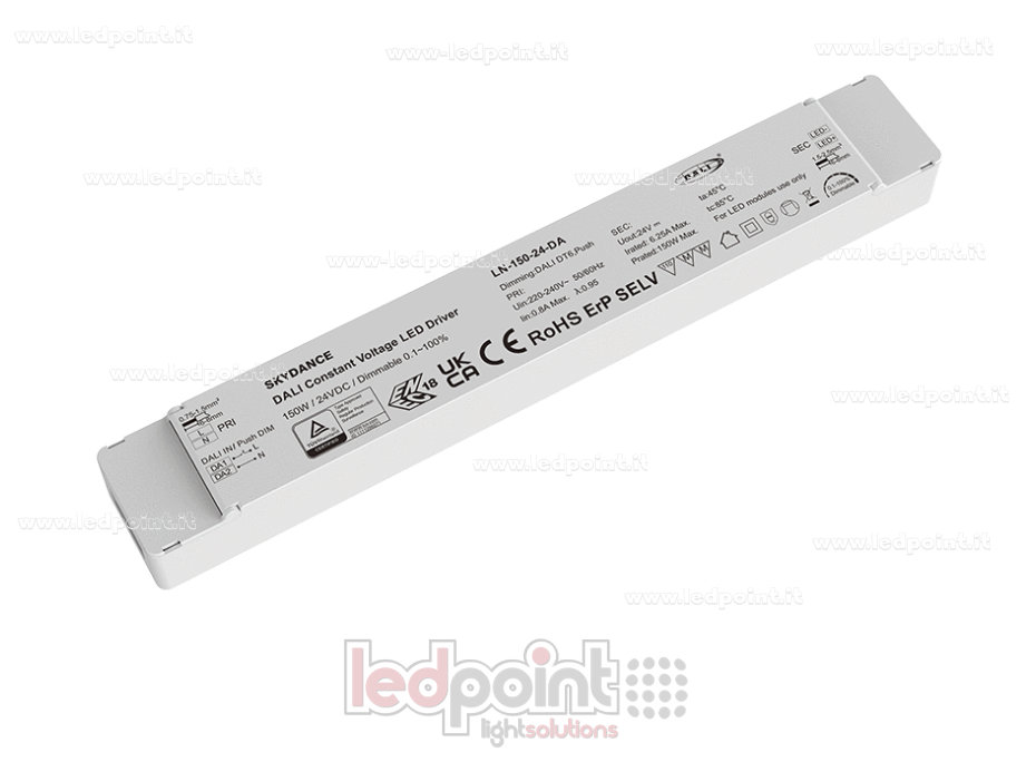 Fuente de Alimentación 150W 24V DALI Push-Dim SkyDance SK-LN-150-24-DA