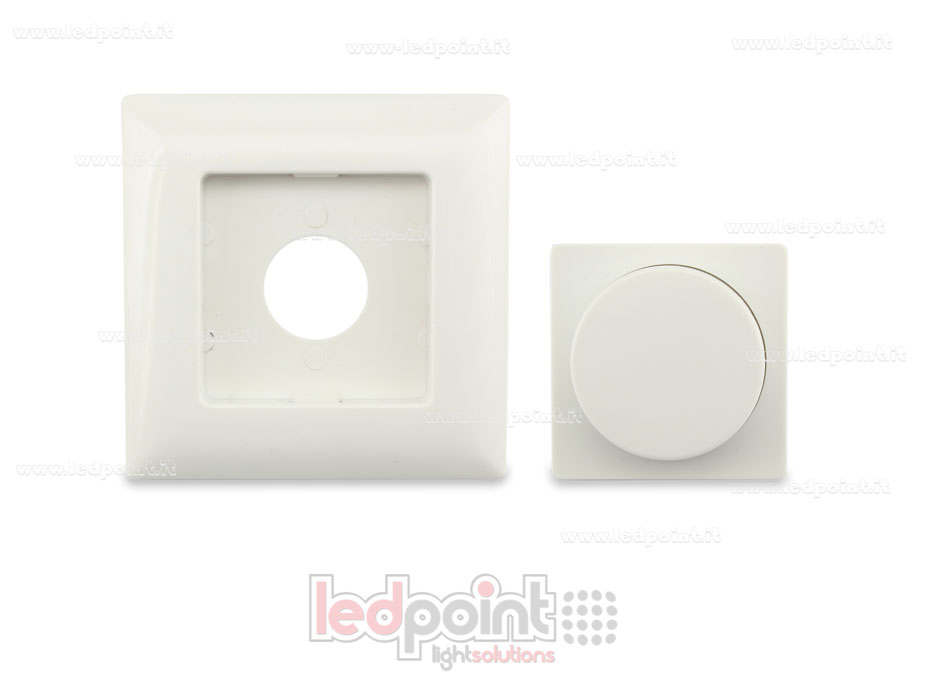 Mando de pared 86x86mm monocromático 1 zona con ruleta RF2.4G SK-PK1