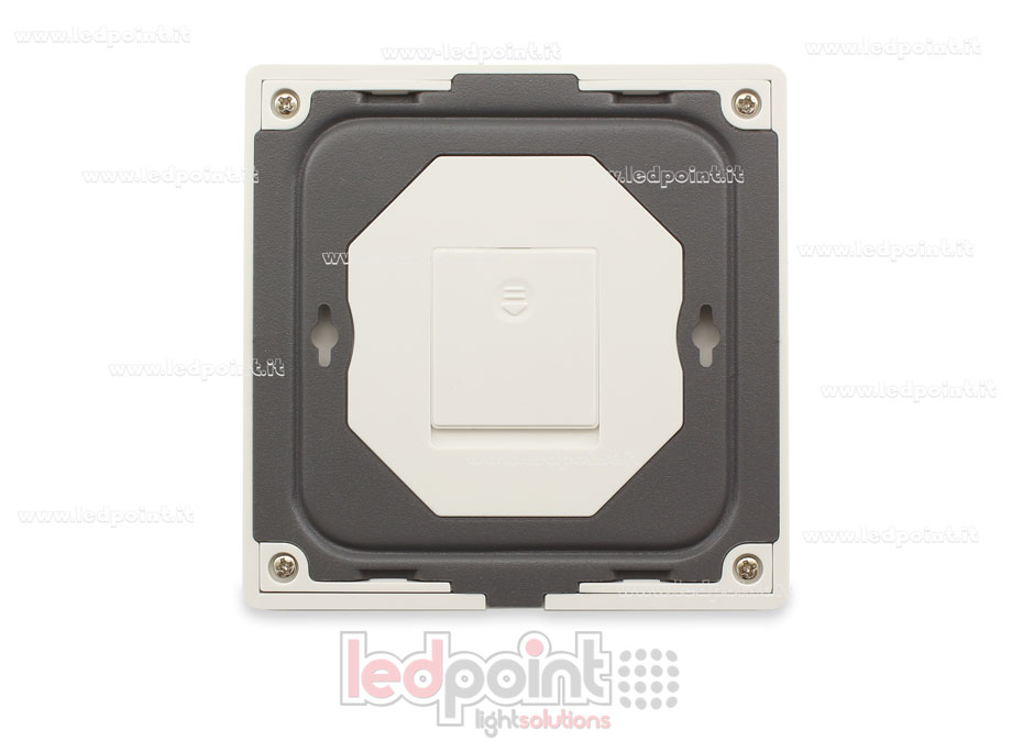 Mando a distancia de pared slim, monocromo, a pilas, blanco, 4 zonas RF2.4G SK-TW1-4-W