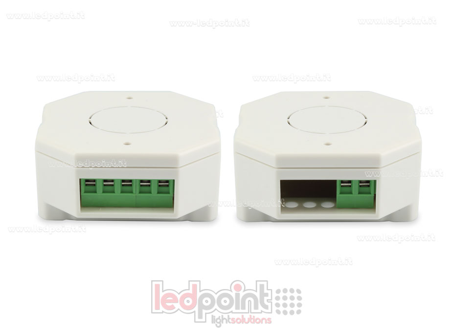 Controlador monocromático con interruptor para caja de conexiones de pared 1CH*4A/8A 12-48VDC, RF 2.4G SK-V1-H Controlador monocromático con interruptor para caja de conexiones de pared 1CH*4A/8A 12-48VDC, RF 2.4G SK-V1-H