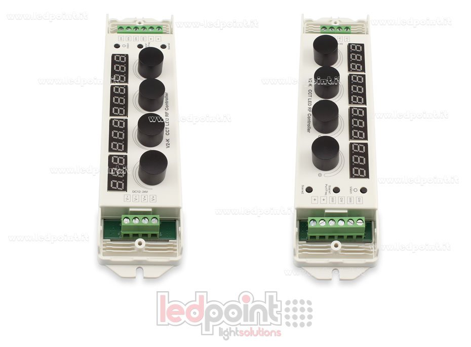 Controlador CCT con 4 pomos 12-24V, 4ch*4A, RF 2.4G SK-V2-K Controlador CCT con 4 pomos 12-24V, 4ch*4A, RF 2.4G SK-V2-K
